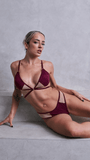 Lola Mesh Low Waist Bottom Plum