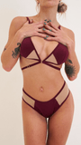 Lola Mesh Low Waist Bottom Plum