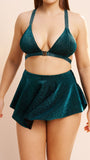 Free Flow High Waist Skort Ocean Shimmer
