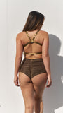 Follow me Bra in Gold Black Lurex