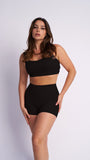 Aerolux Fabric: Bridget Strappy Top Black
