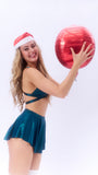 Free Flow Christmas Skort Teal