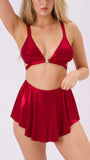 Free Flow Christmas Skort Red