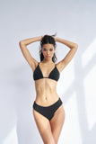 Elara Diamante Low Waist Bottoms Black