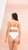 Pipa Cut Out High Waist Bottoms White