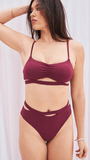 Paige Cut Out Top Plum