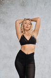 Sienna Mesh Cut Out Bra Black