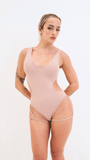 Imogen Diamante Bodysuit Taupe