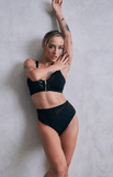 Odessa Mesh High Waist Bottoms Black