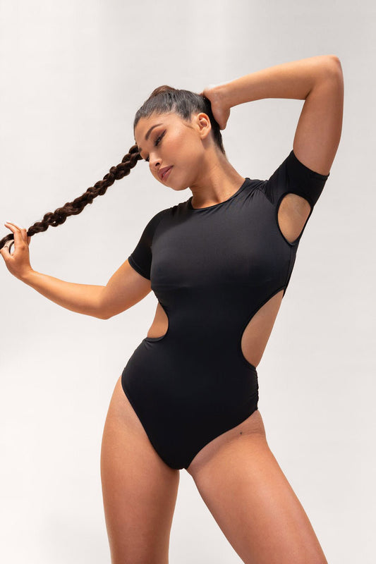 Camlie Bodysuit - Cut Out Adjustable Scrunch Bodysuit