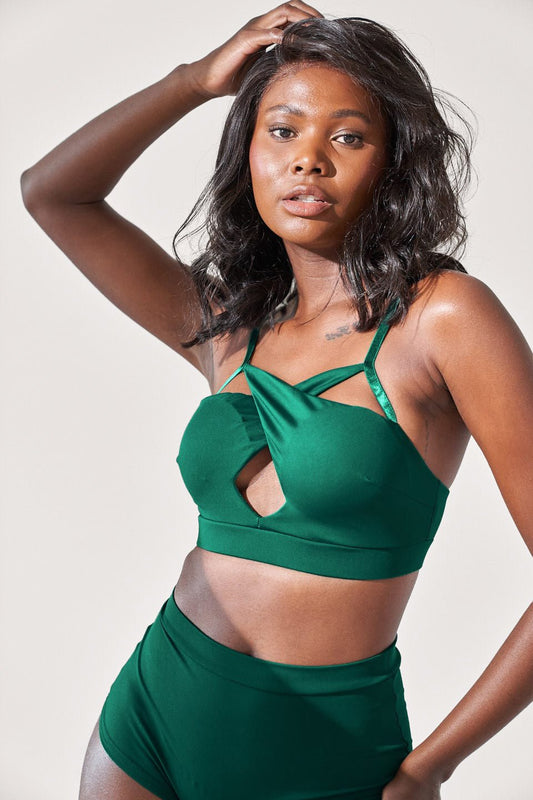 Cleo Bra Moss Green