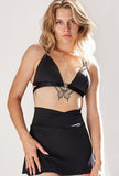 Dakota Tennis Skirt - A Line High Waist SkIrt Recycled Black