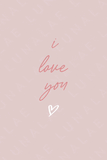 I LOVE YOU GIFT CARD