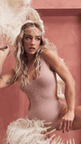Imogen Diamante Bodysuit Taupe