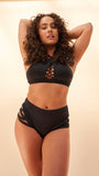 Kylie Top - Criss Cross Halter Top Recycled