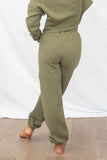 Basic Track Pants - 100% Cotton Biodegradable Khaki