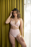 Blaire Bottom - Adjustable Garter High Waist Bottom Recycled Blush