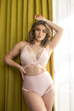 Blaire Bottom - Adjustable Garter High Waist Bottom Recycled Blush