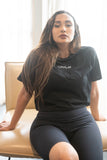 Crop T Shirt - Everyday Basic Crop Black