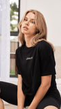 Crop T Shirt - Everyday Basic Crop Black