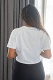 Crop T Shirt - Everyday Basic Crop White