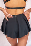 Free Flow Skirt - High Waist Bottoms Black