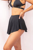 Free Flow Skirt - High Waist Bottoms Black