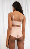 Paris High Waist - Cross Over High Waist Bottoms Rose