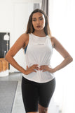 Tank Top - Cut Out Gym Tank White