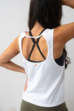 Tank Top - Cut Out Gym Tank White