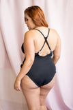 Yonce Bodysuit - Strappy Cut Out Bodysuit Black