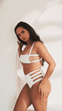 Clover Side Strap Top White