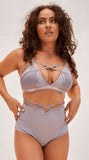 Maisie Mesh Strappy Top Grey