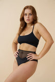 Blake High Waist Mesh Shorts Black