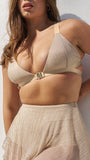 Follow Me Bra in Gold Pleat