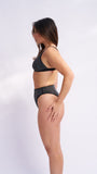 Adriana Bedazzled High Waist Bottoms Black