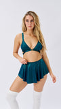Follow Me Christmas Bra Teal