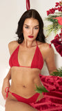 Ashley Diamante Bikini Red
