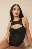Charlie Mesh Bodysuit Black