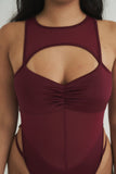 Charlie Mesh Bodysuit Wine