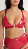 Follow Me Bra - Red PU