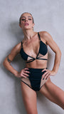 Lola Mesh High Waist Bottom Black