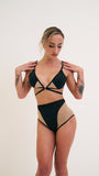 Lola Mesh High Waist Bottom Black