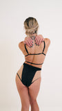 Lola Mesh High Waist Bottom Black