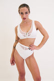 Odessa Mesh High Waist Bottoms White