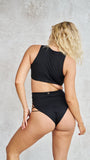 Rhea High Neck Top Black