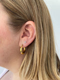 18k Gold Plated Stainless Steel Hoops