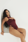 Charlie Mesh Bodysuit Wine