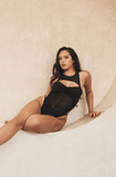Charlie Mesh Bodysuit Black