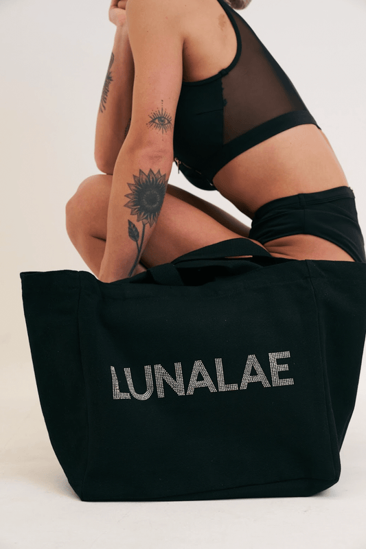 Diamante Tote Bag Black